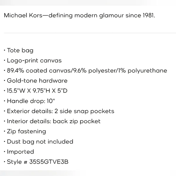 Michael Kors Jet Set Large Color-Block Signature Logo Tote Bag - MSRP $398 - Picture 7 of 9